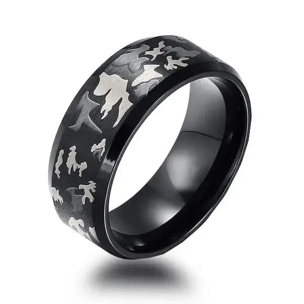 BAGUE MILITAIRE – CAMOUFLAGE (CÉRAMIQUE)