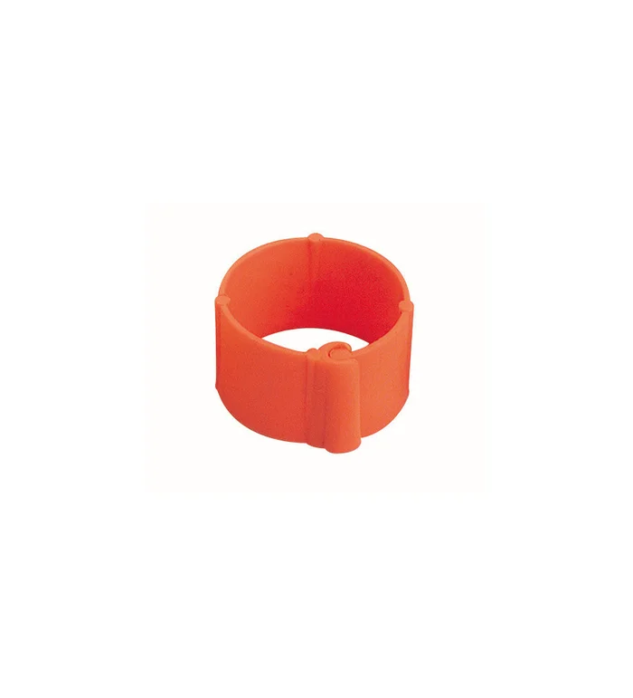 Bague orange à clips 16 mm par 100