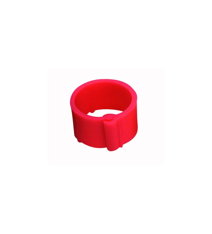 Bague rouge à clips 20 mm par 50