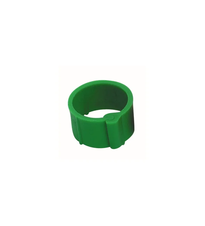 Bague verte à clips 16 mm par 100