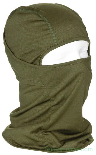 Balaclava / Cagoule 1-trou, « Mission », polyester, vert olive