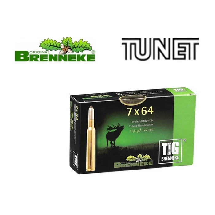 BALLES BRENNEKE TIG 7X65R 177 GRAINS PAR 20