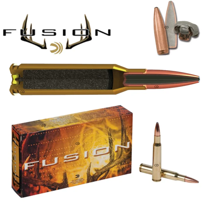 BALLES FEDERAL PREMIUM FUSION RIFLE 30-06 Sprg 150 Grains PAR 20
