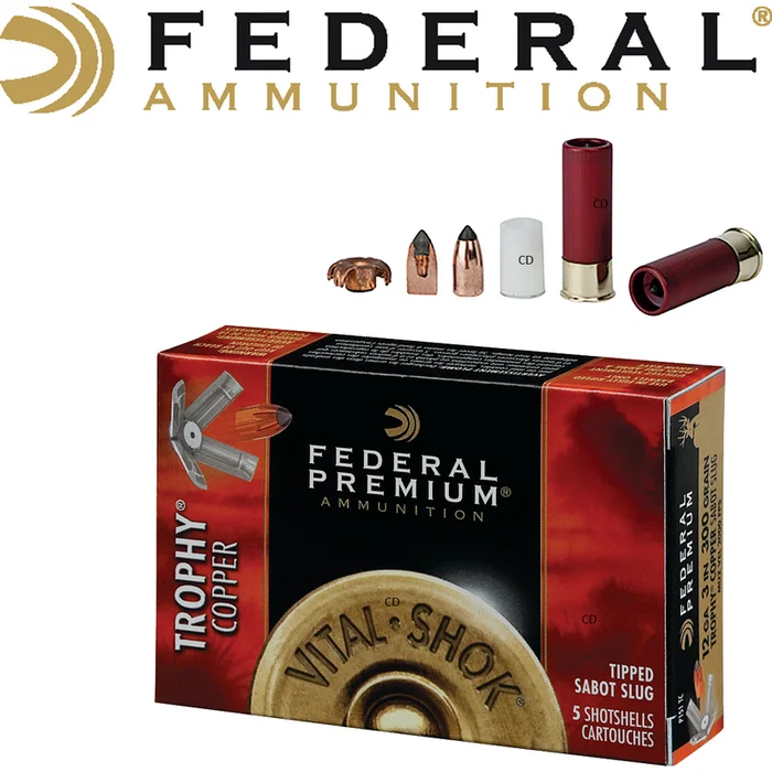 Balles Fédéral Premium Vital Shok Trophy Copper 20 /76 18g Par 5