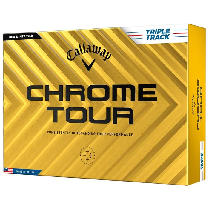 Balles neuves Callaway Golf Chrome Tour Triple Track White