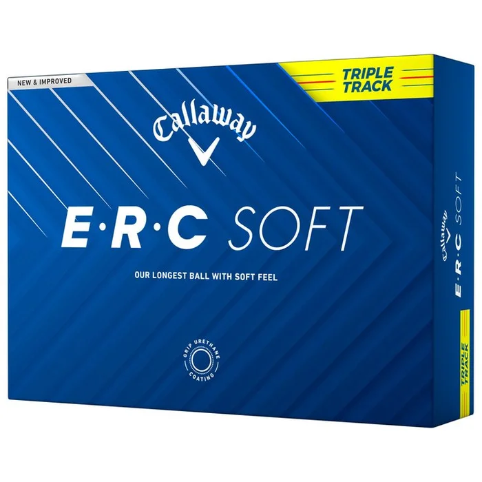 Balles neuves Callaway Golf ERC Soft Triple Track Yellow