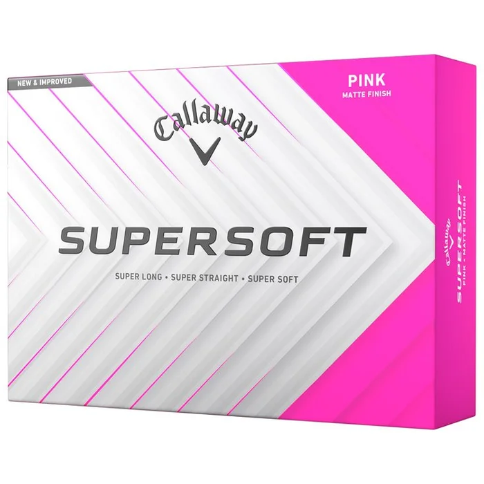 Balles neuves Callaway Golf Supersoft Pink