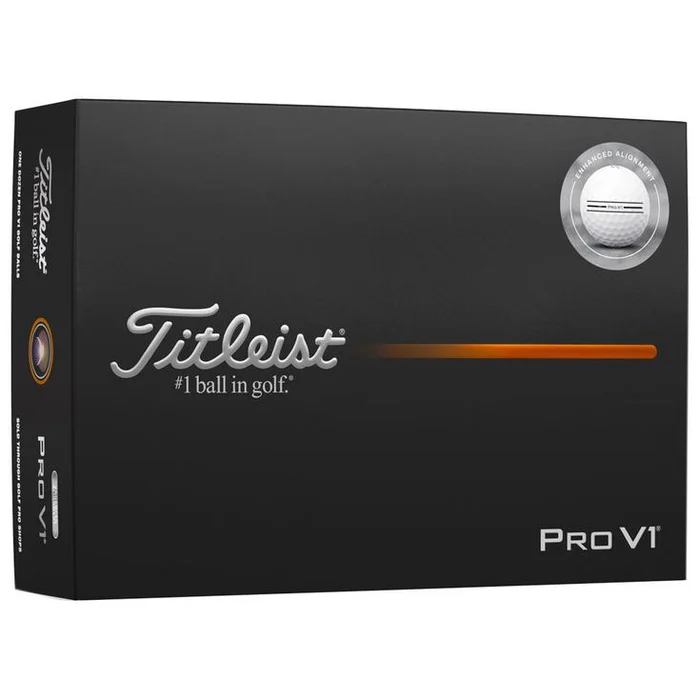 Balles neuves Titleist Pro V1 Elongated Alignement White