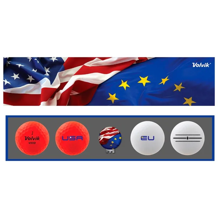 Balles neuves Volvik 4 Balles Vivid Ryder Cup 2023 Limited Edition