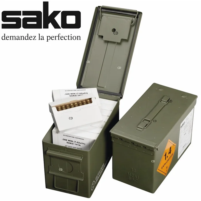 Balles Sako En Caisse Militaire Par 200 300 Win Mag 150 Grains Tactical SP