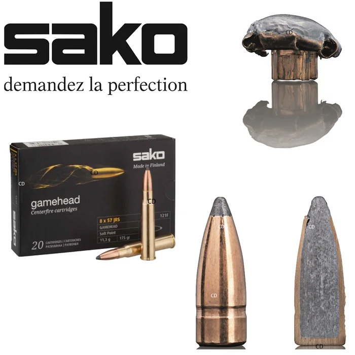 BALLES SAKO GAMEHEAD SP 9.3X53 REM 256 Grains PAR 10