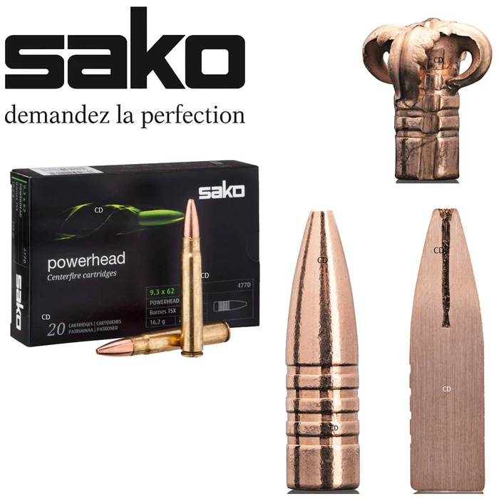 Balles Sako Powerhead 270 Win 130 Grains Par 20