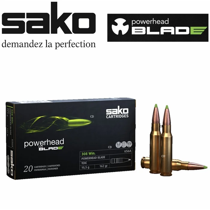 Balles Sako Powerhead Blade 308 Win 160 Grains Par 20