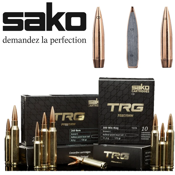 Balles Sako TRG Précision HPBT 300 WM 175 Grains Par 20