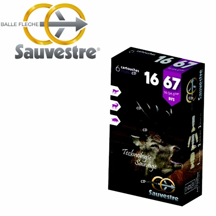 Balles Sauvestre BFS Gros Gibier 16 /67 Par 6