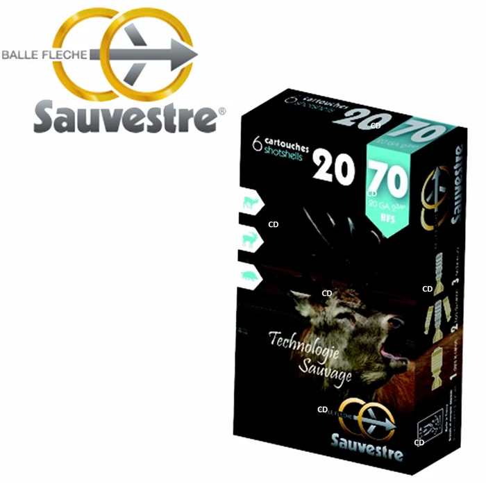 Balles Sauvestre BFS Gros Gibier 20 /70 Par 6