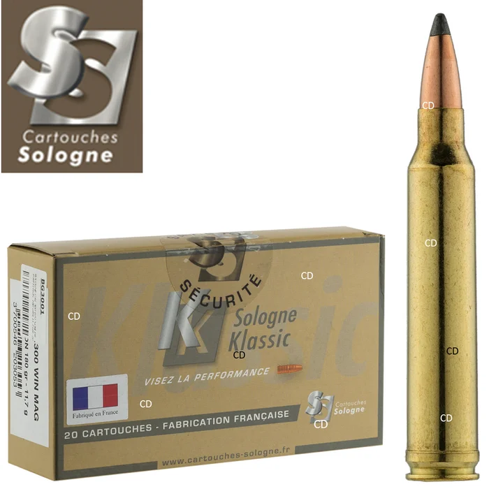 BALLES SOLOGNE KLASSIC 300WM 180 GRAINS PAR 20