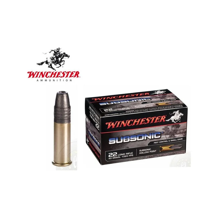 BALLES SUBSONIC CUIVRE 22LR WINCHESTER PAR 500