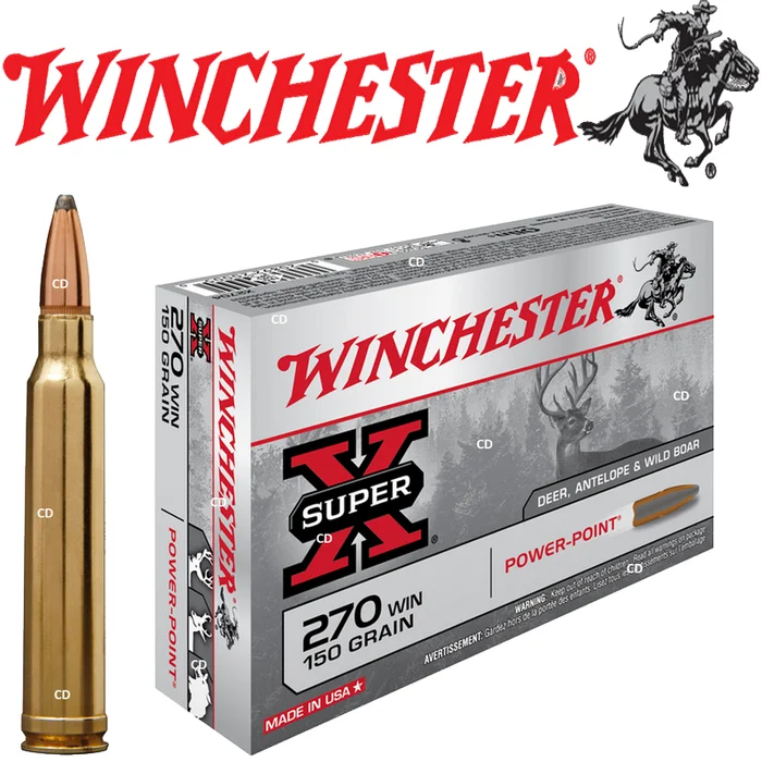 Balles Winchester Super X Power Point 270 Win 150 Grains Par 20