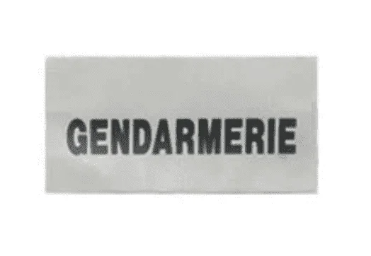 BANDEAUX REFLECHISSANTS GENDARMERIE POITRINE