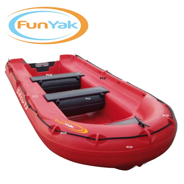 BARQUE FUN YAK SECU 13 ROUGE 3M90