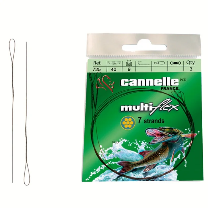Bas De Ligne Acier VMC Multiflex C725 70cm Par 3