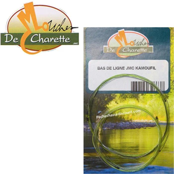BAS DE LIGNE SPECIAL NYMPHE KAMOUFIL 4M90 JMC DE CHARETTE