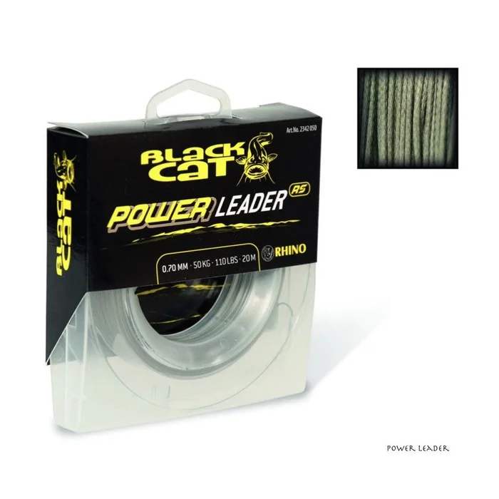 Bas de ligne Tresse Black Cat Power Leader 20m