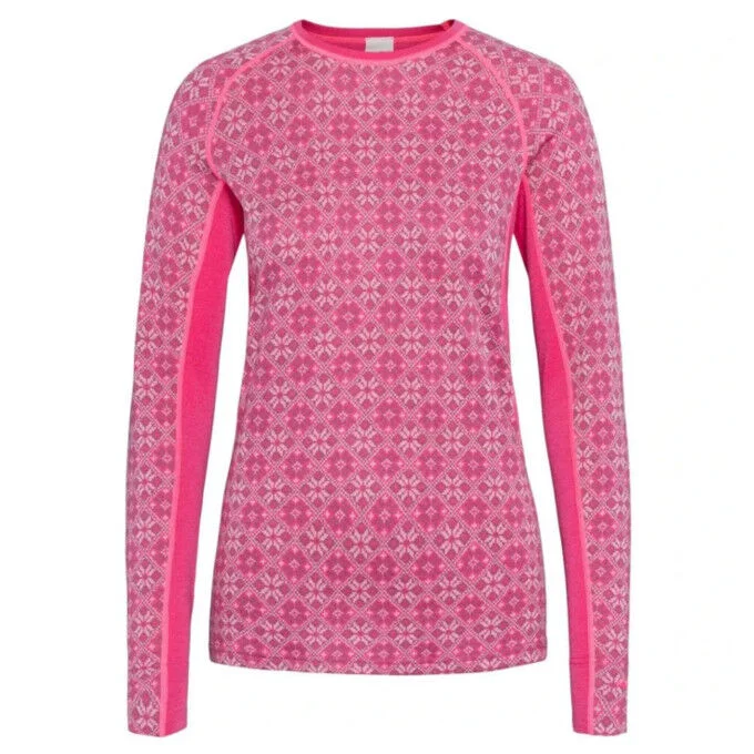 Baselayer a manches longues femme Kari Traa Rose Light – Berry