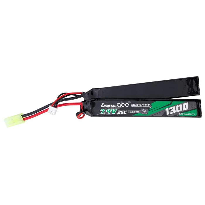 Batterie Lipo Genspow 2S 7.4V 1300mAh 25C – 2 Éléments Tamiya – Puissance Fiable pour Modélisme