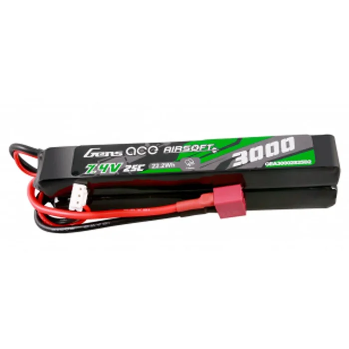 Batterie Lipo Genspow 2S 7.4V 3000mAh 25C – 2 Éléments – Puissance Fiable pour Equipements Outdoor