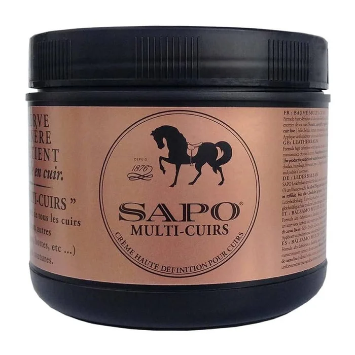 Baume Multi-Cuirs Sapo – 500 ml – Protection et Nourrissage – Entretien Durable du Cuir