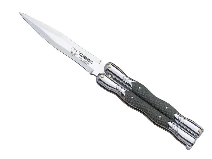 BEL 5034 COUTEAU PAPILLON CUDEMAN ABS VERT