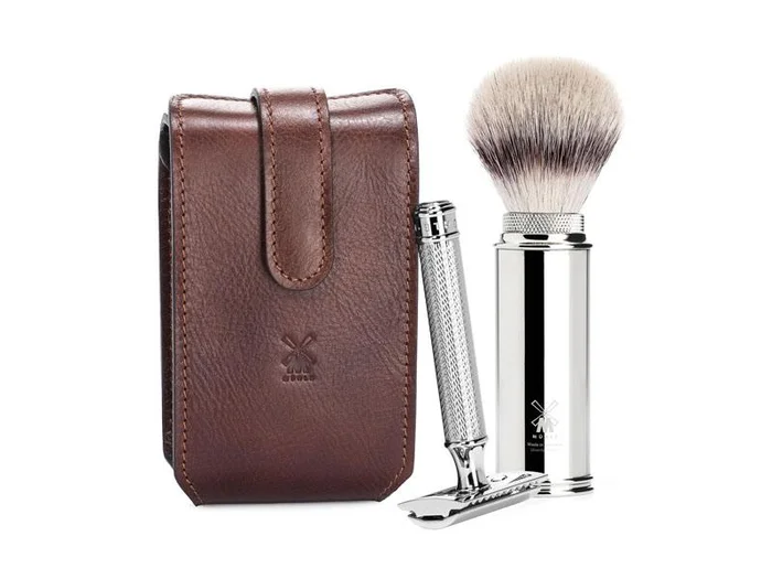 BEL RT2SR TROUSSE RASAGE DE VOYAGE MUHLE TRAVEL SECURITE BRUN