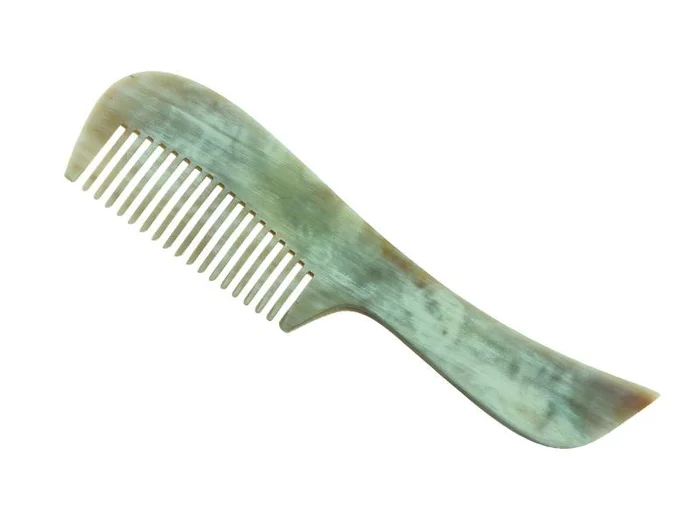 BEL11201 PEIGNE MOUSTACHE AVEC MANCHE 10CM CORNE