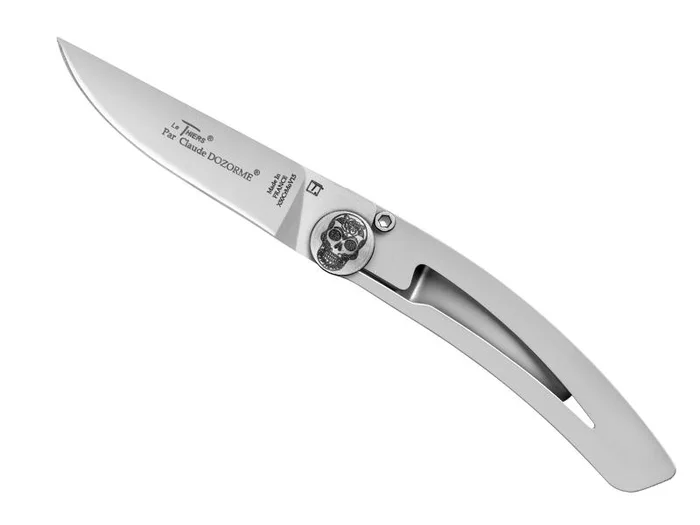 BEL4919.TM – LE THIERS DOZORME LINER LOCK TOUT INOX TETE DE MORT