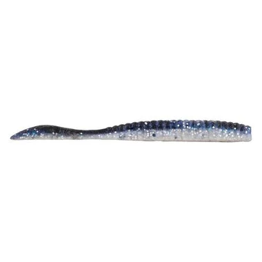 Berkley PowerBait MaxScent Flat Worm – 4.25&Prime; – Noir brillant