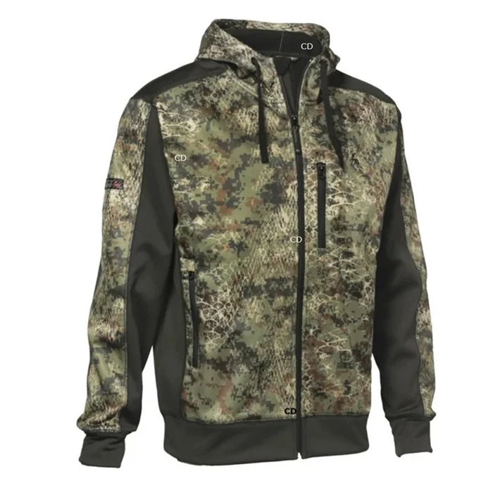 Blouson Homme Zippé Pro Hunt Verney Carron Wolf Kaki Et Snake Forest