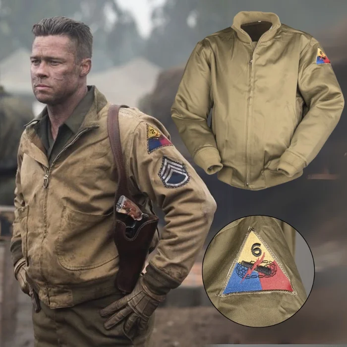 Blouson Tankiste US WW2 – Qualité Premium Doublure Laine