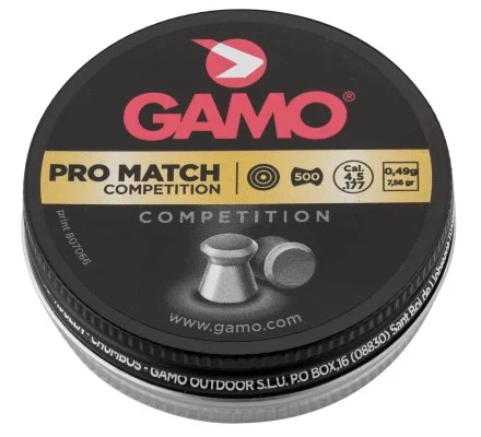 Boîte de 500 plombs Pro Match Competition cal 4.5 GAMO