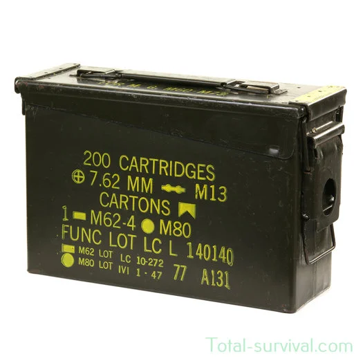 Boîte de munitions vert 27x18x8cm