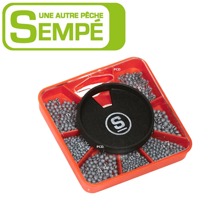 BOITE DE PLOMBS GRIS CLAIR PIERRE SEMPE 7 CASES