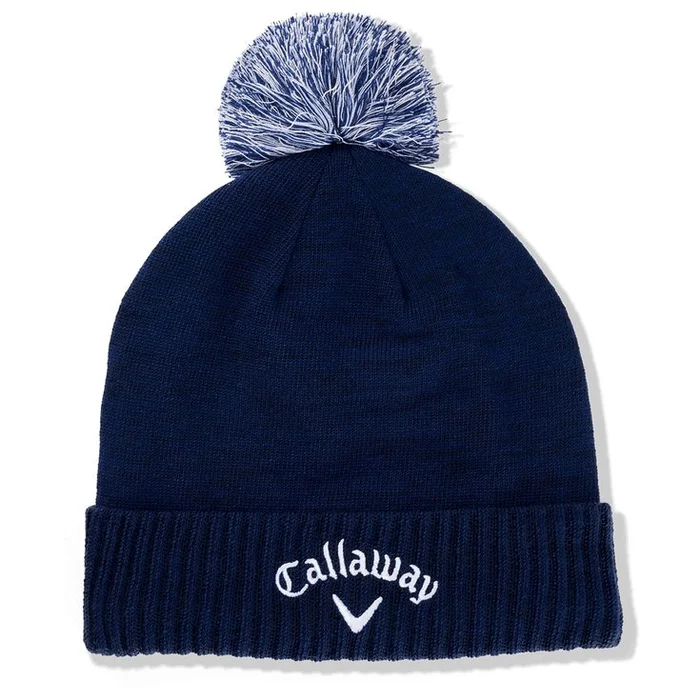 Bonnet Callaway Golf TA Pom Beanie Navy