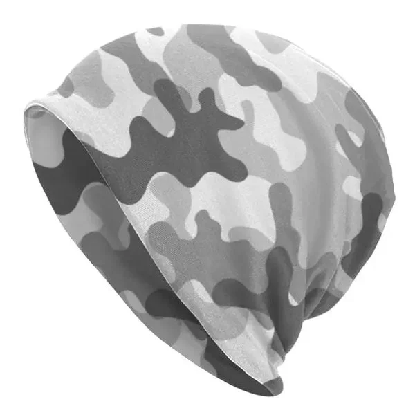 Bonnet camouflage blanc