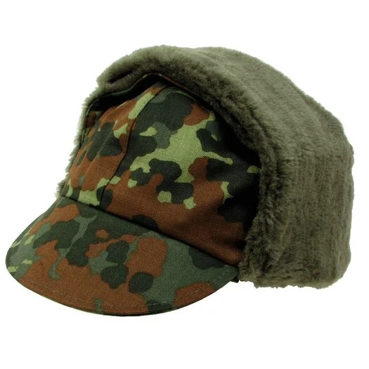 Bonnet d’hiver Bundeswehr allemande doublé, flecktarn