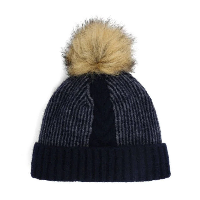 Bonnet Femme Spyder Plait Pom – Slate Blue