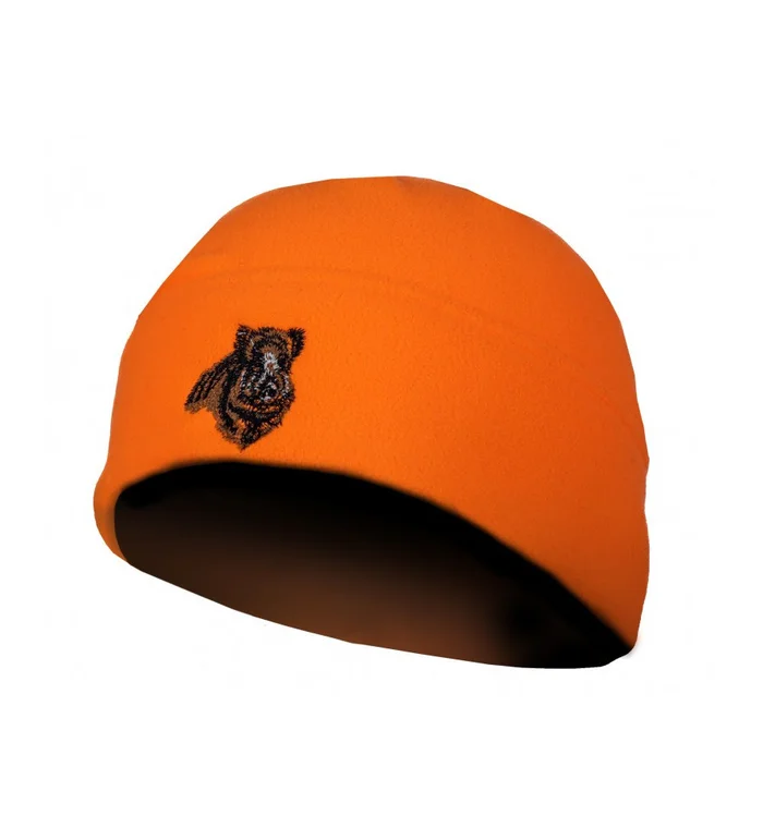 Bonnet polaire orange sanglier Treeland