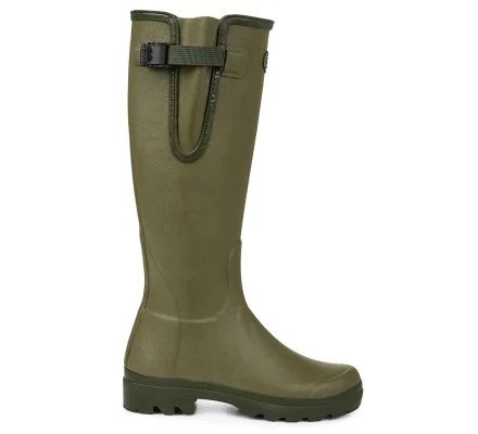 Bottes femme vert Vierzon doublées jersey LE CHAMEAU – Image 2