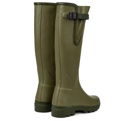 Bottes femme vert Vierzon doublées jersey LE CHAMEAU – Image 3