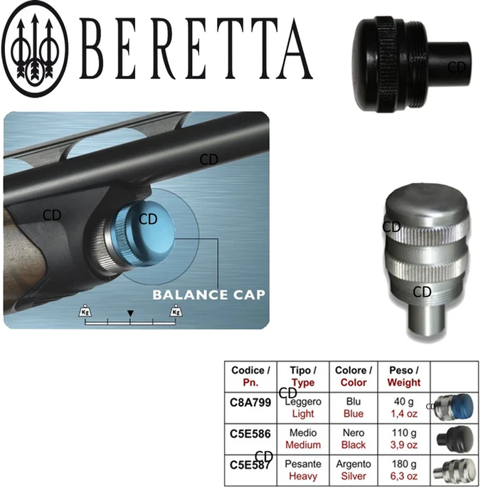 Bouchon Balance Cap Noir 110g Pour Fusil Beretta A400 Xcel